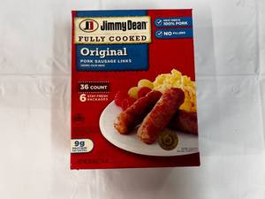 lot 93 image: L. 36 Count Package Jimmy Dean Sausage Links