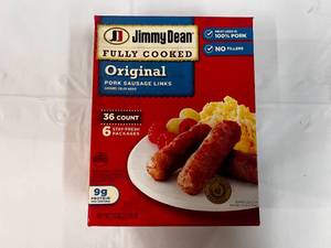 lot 94 image: L. 36 Count Package Jimmy Dean Sausage Links