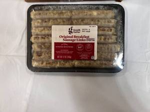 lot 95 image: L. 8x 12oz Good & Gather Breakfast Sausage Links