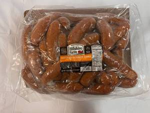lot 108 image: F. 1x 11lbs Hillshire Farms Smoked Sausage Links