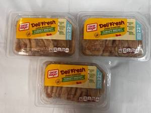 lot 118 image: E. 3x 22oz Mega Pack Oscar Meyer Deli Fresh Oven Roasted Turkey Breast