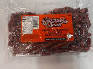 lot 130 image: 28oz Bag Wisconsin Maid Sweet & Savory Chhicken Snack Pieces