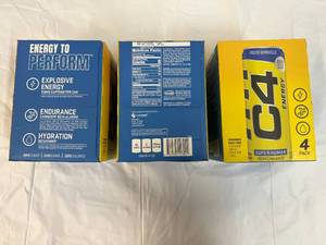 lot 146 image: 3x 4 Packs C4 Energy Drink 12oz Cans