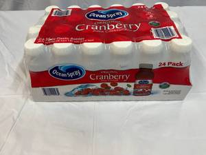 lot 159 image: 24x 10oz Bottles Cranberry Juice