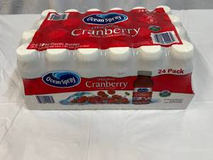 lot 160 image: 24x 10oz Bottles Cranberry Juice