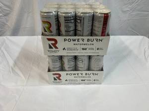 lot 167 image: 2x 12Pack Rowdy Power Burn-Watermelon
