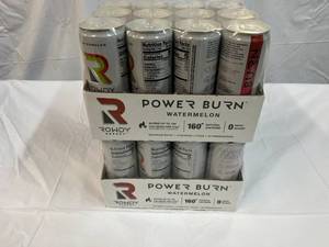 lot 168 image: 2x 12Pack Rowdy Power Burn-Watermelon