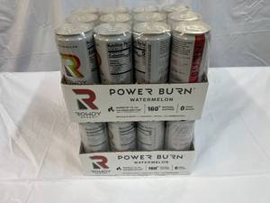 lot 169 image: 2x 12Pack Rowdy Power Burn-Watermelon