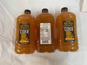 lot 185 image: 3x 64oz Honeycrisp Apple Cider