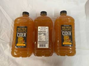 lot 186 image: 3x 64oz Honeycrisp Apple Cider