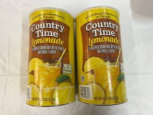 lot 187 image: 2x 5.25lb Country Time Lemonade