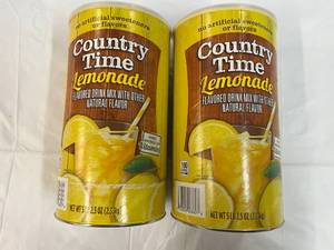 lot 191 image: 2x 5.25lb Country Time Lemonade