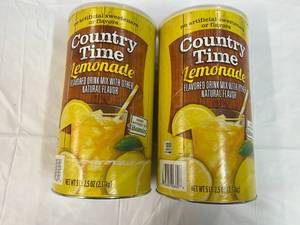 lot 192 image: 2x 5.25lb Country Time Lemonade