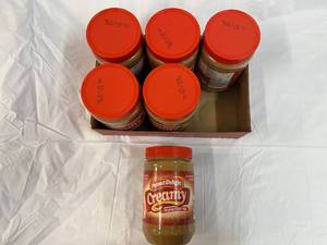 lot 194 image: 6x 2lb 8oz Jars Peanut Delight Creamy Peanut Butter