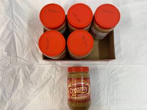 lot 197 image: 6x 2lb 8oz Jars Peanut Delight Creamy Peanut Butter