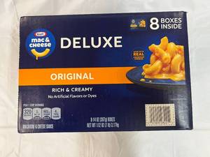 lot 204 image: 8x 14oz box Kraft Deluxe Mac & Cheese