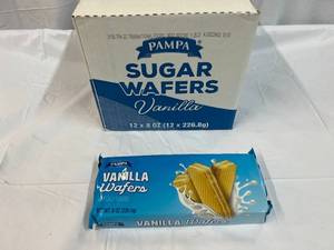 lot 211 image: 12x 8oz Pampa Sugar Wafers-Vanilla Best by 11262023
