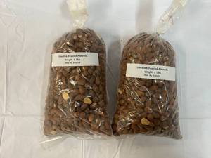 lot 218 image: 2x 2lb Bags Whole Raw Almonds Best by 04302024