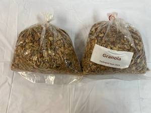 lot 232 image: 2x 2lb bags Sun Ridge Farms Keto Granola wBlueberries Packaged Sept 2023