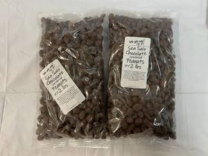 lot 233 image: 2x 2lb Bags Sea Salt Chocolate Covered Peanuts Best by 05022024