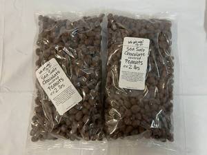 lot 237 image: 2x 2lb Bags Sea Salt Chocolate Covered Peanuts Best by 05022024