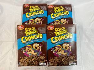 lot 249 image: 4x 11.5oz Cocoa Pebbles Crunch Cereal