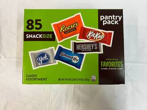 lot 270 image: 85ct Hersey Variety Snack Size Pantry Pack
