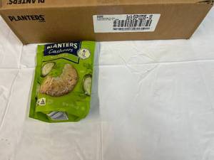 lot 271 image: 12x 5oz bags Planter Dill Pickle Cashews Best by 09122023