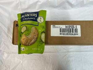 lot 273 image: 12x 5oz bags Planter Dill Pickle Cashews Best by 09122023