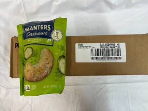 lot 275 image: 12x 5oz bags Planter Dill Pickle Cashews Best by 09122023