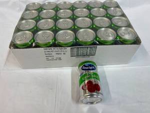 lot 277 image: 24x 7.5oz Cans Ocean Spray 100% Apple Juice Best by 09032023
