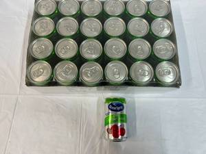 lot 281 image: 24x 7.5oz Cans Ocean Spray 100% Apple Juice Best by 09032023