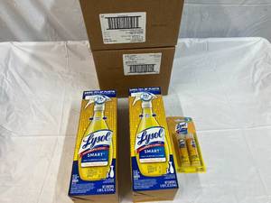 lot 285 image: 2x 16(2 Refills pack)& 2 Spray Bottles  Lysol Smart Cleaner