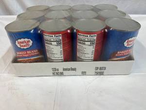 lot 295 image: 12x 28oz cans Baked Beans-Brown Sugar & Hickory Best by 06072024