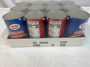 lot 296 image: 12x 28oz cans Baked Beans-Brown Sugar & Hickory Best by 06072024