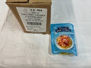 lot 305 image: 12x 8.8oz Rice & Easty  Thai Curry Coconut Flavored Rice Besy by 09252023