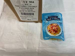lot 310 image: 12x 8.8oz Rice & Easty  Thai Curry Coconut Flavored Rice Besy by 09252023