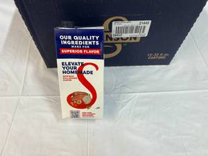 lot 318 image: 12x 32oz cartons Swanson Beef Stock  112023