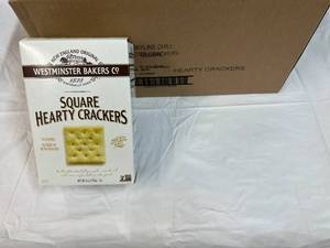 lot 346 image: 12x 6oz Boxes Square Hearty Crackers