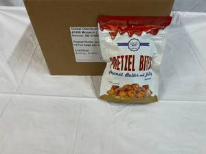 lot 349 image: 10x 7oz Bags Peanut Butter & Jelly Pretzel Bites Best by 04162023