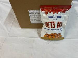 lot 350 image: 10x 7oz Bags Peanut Butter & Jelly Pretzel Bites Best by 04162023