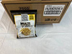 lot 358 image: 24x 1.5oz Multigrain Tortilla Chips Best by 01242024