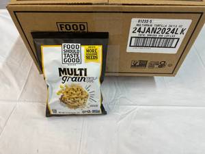 lot 359 image: 24x 1.5oz Multigrain Tortilla Chips Best by 01242024