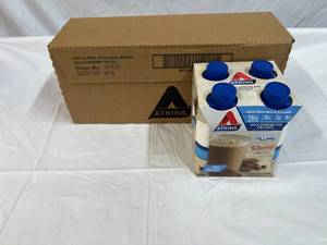 lot 369 image: 3x 4pack 11oz Atkins Protein Shake Milk Chocolate Delight
