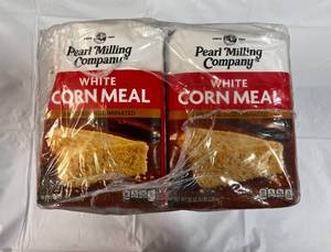 lot 464 image: 8x 5lb Bags White Corn Meal