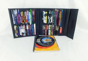2001 BIC Salesman Sample Pen, Pencil and Lighter Set in Original Holder with Catalog