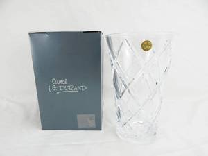 Vintage French J.G. Durham Lead Crystal Vase