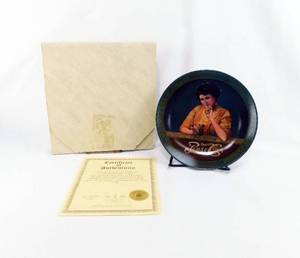 Vintage 1981 Pepsi-Cola Girl Limited Edition Numbered Hoyle Products Collector Plate