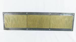 Vintage 3 Section Wheat Brass Embossing Plate