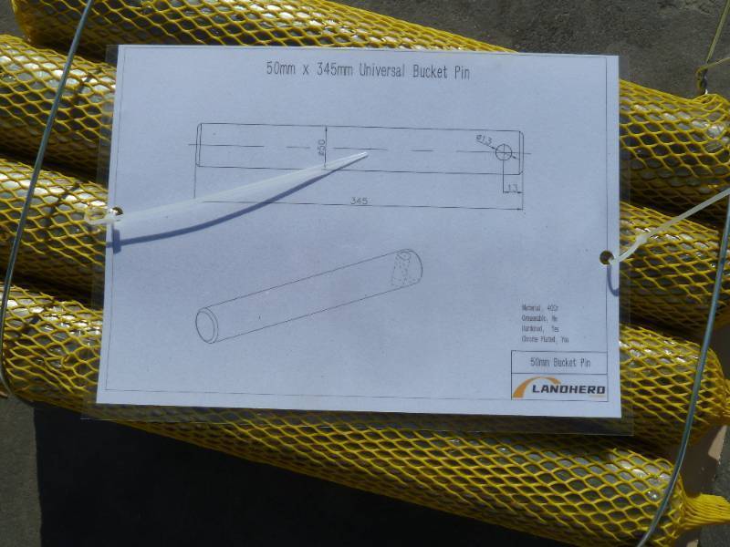 Landherd Excavator Bucket Pins 50mm x 345mm